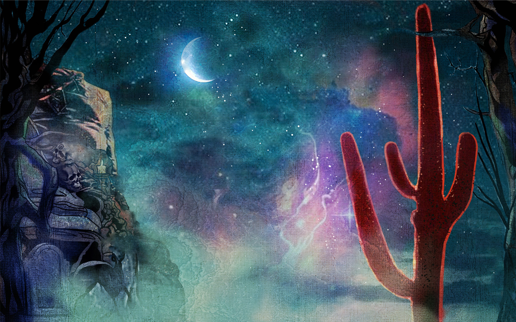 Charisma moonlight desert landscape